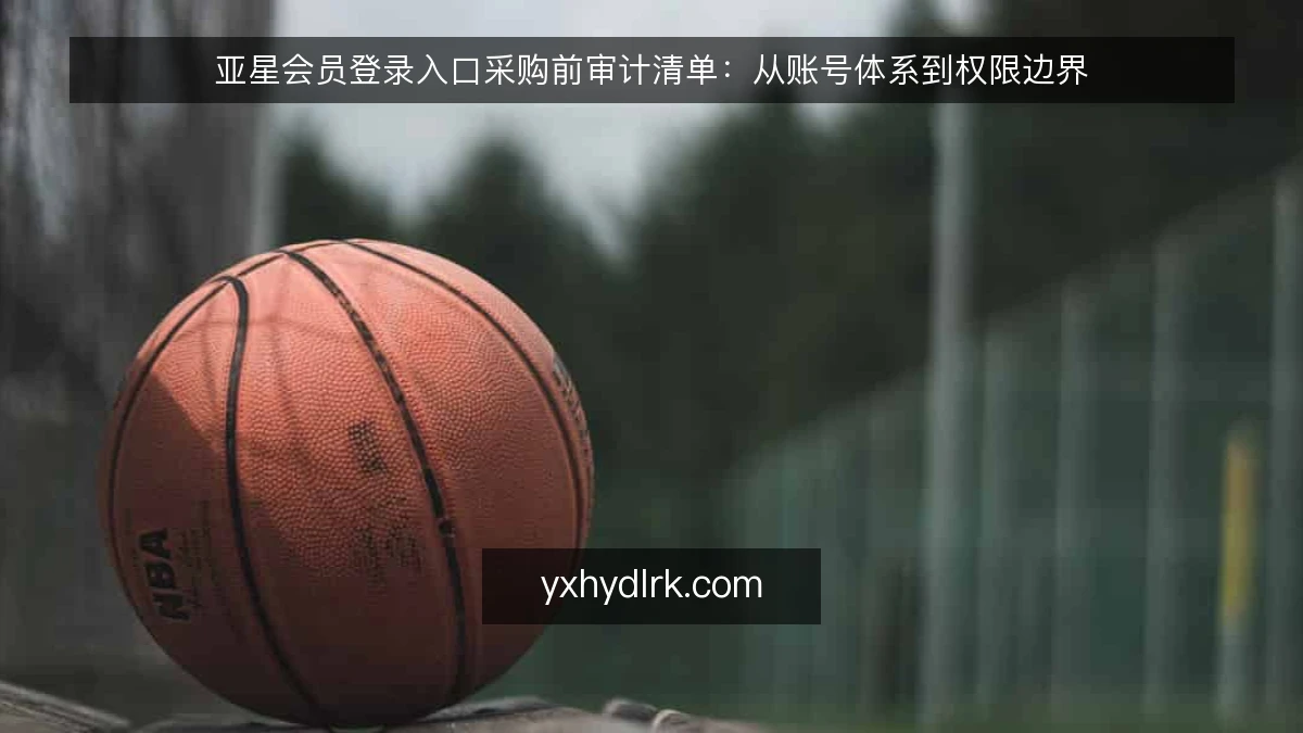 亚星会员登录入口采购前审计清单：从账号体系到权限边界